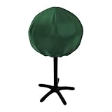 Oniissy 210D Oxford-Gewebe, rund, Grillabdeckung, 50 x 46 cm, wasserdicht, staubdicht, für den Außenbereich, elektrischer Grillschutz für Regen und Schnee, Grün