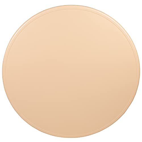 Emma + Oliver 45" Round Natural Plastic Height Adjustable Activity Table - School Table For 4 #TOP5