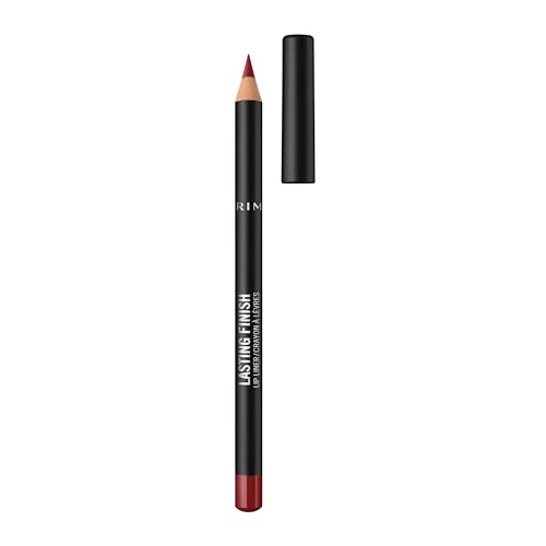 Rimmel Lasting Matte Lip Liner 580 Bitten Red, crayons à lèvres, rouge à lèvres mat, crayon contour lèvres