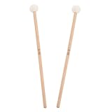 Abaodam 2 piezas Baquetas de Tímpano con Cabeza de Fieltro y Mango de Herramienta de Percusión para Instrumentos Musicales
