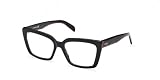 Emilio Pucci EP5224 001 Eyewear Unisex Plastik, Standardowy, 55 Okulary przeciwsłoneczne, 001, 55