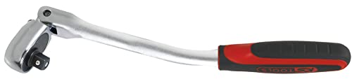 KS Tools 922.3900 180 ° Tilt Head Ultimate 72 Teeth Ratchet Handle 3/8 ", Red / Black