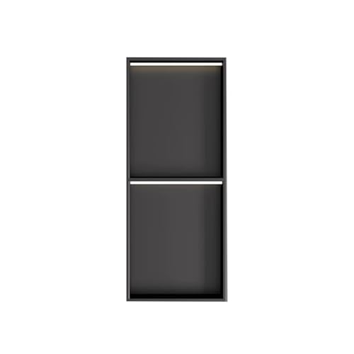 Niche de douche en acier inoxydable noir 320x320mm pour salle de bain moderne