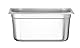 HENDI Gastronormbehälter, Temperaturbeständig von -40° bis 300°C, Heissluftöfen-Kühl- und Tiefkühlschränken-Chafing Dishes-Bain Marie, 5,7L, GN 1/3, 325x176x(H)150mm, Edelstahl