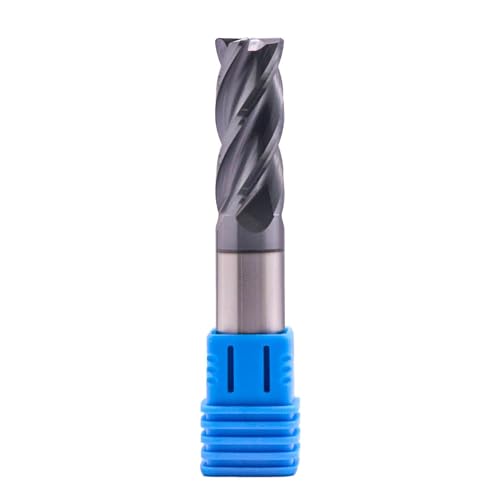 Image of 1 /2 inch 4 Flute Solid Carbide End Mill, 0.04 inch Corner Radius, AlTiN Coated | 30 Degree Helix, 1 /2 inch Cutting Diameter, 1 /2 inch Shank Diameter, 1-1 /4 inch Length of Cut, 3 inch Overall Length