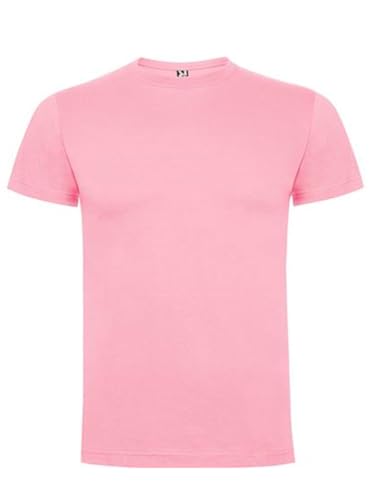 ROLY Dogo Premium-N - Camiseta básico niño de algodón en Manga Corta Niñas Color: Rosa Talla: 11 años