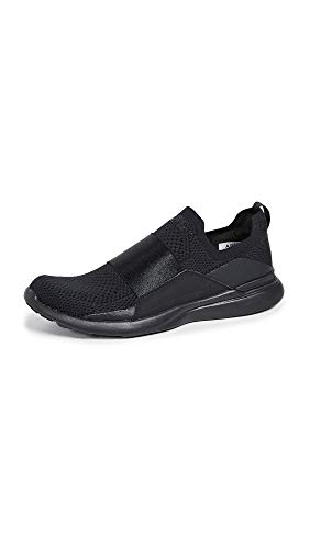 Athletic Propulsion Labs (APL) Women's Techloom Bliss Sneaker, Black/Black, 7.5