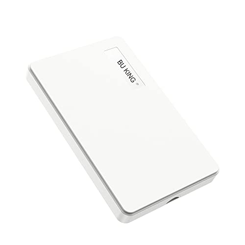 BU KING Disque Dur Externe USB3.0 320 Go HDD Disque Dur Externe Portable PC Mac Ordinateur Portable de Bureau-Blanc