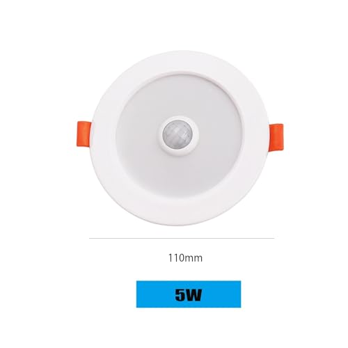 Foco LED con sensor de movimiento 220V 5W, lámpara plafón blanca para techo y depósito 3