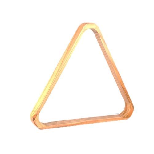 ifundom Solid Color Wooden Triangle Billiard Ball Rack Holder Durable Snooker Tripod Frame for Standard Pool Balls Essential Accessory for Game Organization