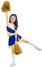 Vista 2 de Disfraz de uniforme de animadora de 2 piezas para niñas pequeñas, disfraz completo para cosplay