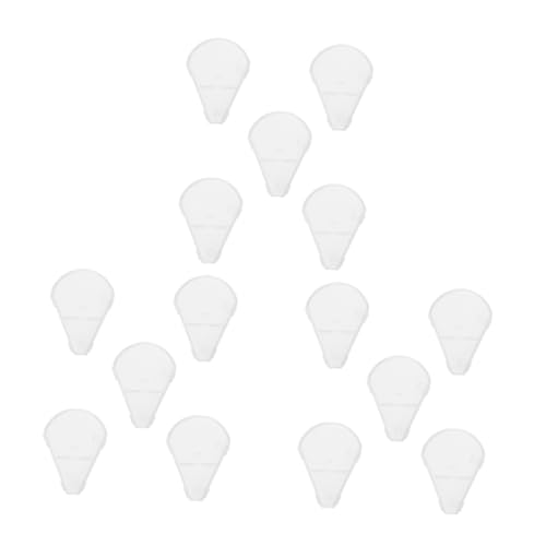 TOGEVAL 15 piezas para Brochas Iluminadoras Funda Plástica Transparente para Pinceles Pequeños y Medianos de Reutilizable y Duradero para Maquillaje y Viaje