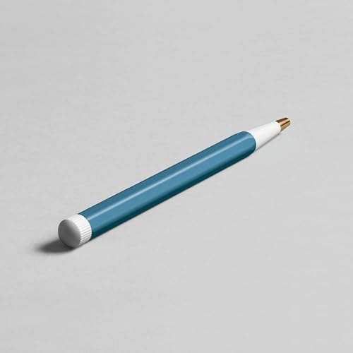 Image of LEUCHTTURM1917 Gel Pen Drehgriffel No.1 Stone Blue | Document Proof Black Ink, Twist Mechanism, 0.5mm Tip, Premium Writing Pen, Gift for Writers