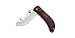 CUCHILLERIA DEPORTIVA MUELA - SW-8R. Navaja Muela desolladora. Mango de Madera prensada de Coral. Hoja: 7,5 cm Herramienta para Caza, Pesca, Camping, Outdoor, Supervivencia y Bushcraft