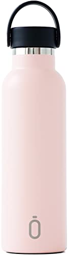 Runbott - SOFT Botella Termo Ceramica 600 ml - Acero térmico sin BPA con Recubrimiento Interno de cerámica - Plain Cotton Candy