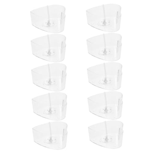 Veemoon Set of 10 Heart Shaped Tea Light Candle Holders Empty Tealight Cases Wick Heart Shaped Plastic Cups for Candle Making