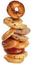 Burry Foodservice Thaw and Sell Sliced Blueberry Bagel, 4.67 Ounce -- 24 per case.