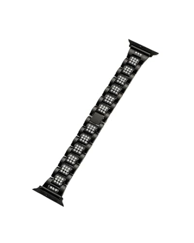 Correa de reloj metal para IWatch Series 8 7 SE 6 5 4 pulsera brillante de mujer 45mm 40mm
