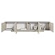 Selsey TV Schrank Lowboard Board Sideboard Fernsehtisch Fernsehschrank 4 Türen Fächer Push to Open 200 cm Graubeige Wuwu