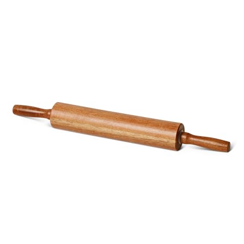 Amazon Basics Holz-Nudelholz, 43,2cm, Akazienholz