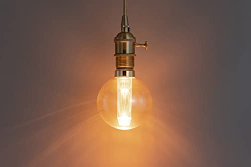 Lampe à guide de lumière G95-marron ampoule rétro COB Edison LED - 3