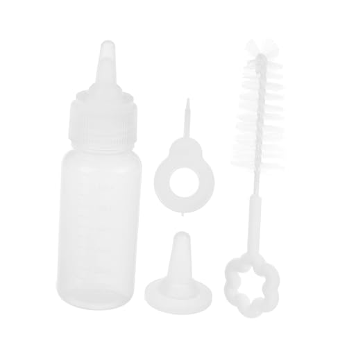 CORHAD 1Set Newborn Pet Nursing Bottle Feeder for Puppies and Kittens Easy Design Portable Pet Milk Bottle with Accessories for Young Animals