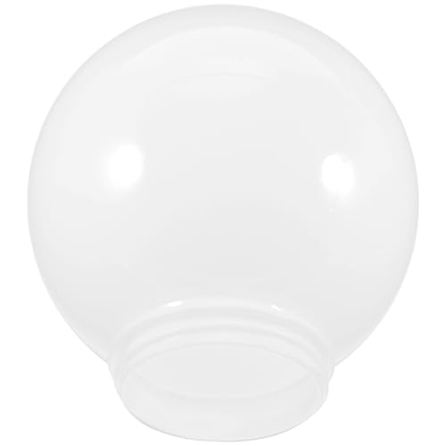 YARNOW Globe Abat-jour Forme de Boule en Acrylique Blanc Verre pour Lustre Création D'une Atmosphère Chaleureuse pour Lampe Extérieure pour Décoration de Patio
