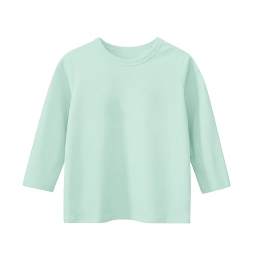 Girls Shirts 3/4 Length Sleeve Loose Fit Summer Outfits Fall Crewneck Tops Lightweight Half Sleeve Clothes 3-14 Years4