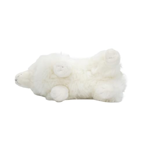 Jouet en peluche Samoyède de qualité supérieure : chiot debout d'un réalisme d'exception