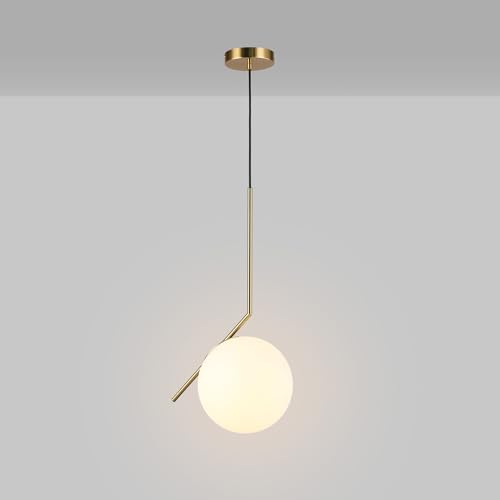 Lampada a sospensione sfera di vetro 'HERMI 220' - E27 - Ø 22cm