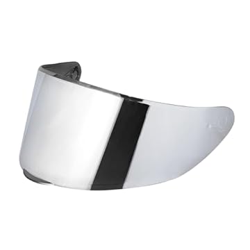 chrome full face motorcycle helmet