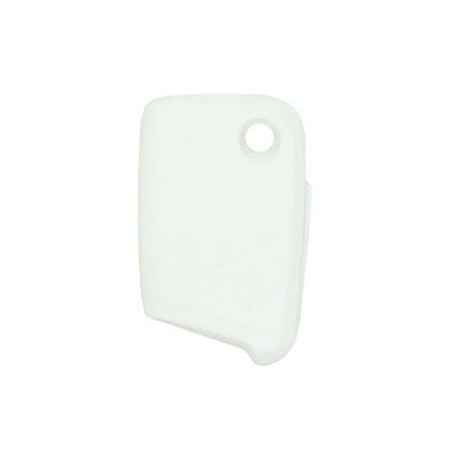 BROVACS Silicone Cover Protector Case Holder Skin Jacket Compatible with VOLKSWAGEN 3 Button Flip Remote Key Fob CV9803 White - Image 3