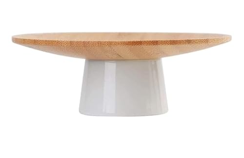 Tazón de frutas Frutero de madera, platos de madera, platos for aperitivos y postres, plato de cerámica, bandejas for servir de calidad, mesa de centro, té for sala de estar y cocina Verduras(L)