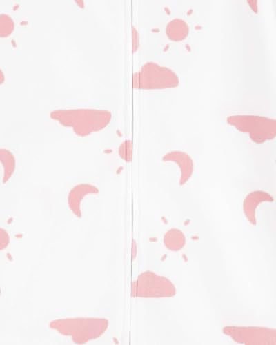 Image of Carter's Unisex Baby Sleep Bag, (White /Pink Clouds, 0-3 Months)