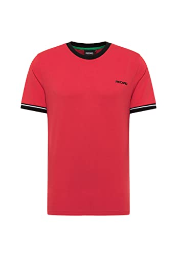 RECARO T-Shirt O.N.S. 914/6 GT | Herren Shirt, Rundhals | 100% Baumwolle | Made in Europe, Farbe: Rot, Größe L