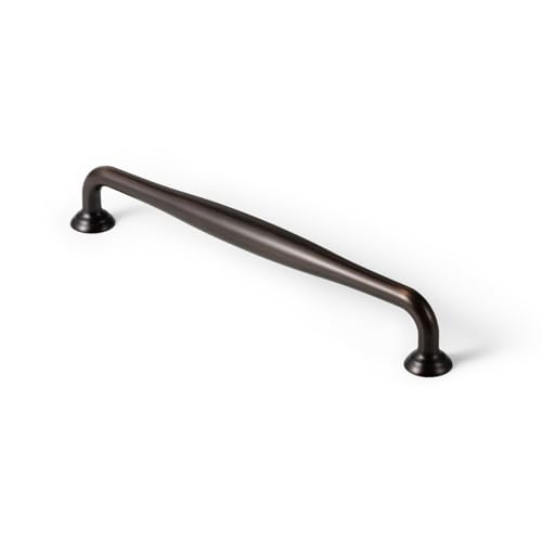 Goo-Ki Oil Rubbed Bronze Cabinet Pulls, 7 9/16 Inch Hole Centers, 6 Pack, Transitional Spindle Style, Handles for Kitchen Drawer Dresser Vanity Closet Pantry