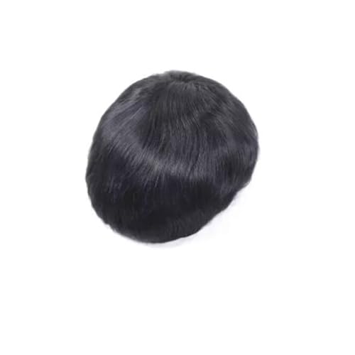 Sistema de cabello humano 8 x 10 pulgadas, monofilamento fino PU alrededor la prótesis capilar masculina Cómodo(1b)