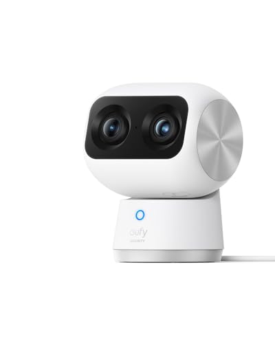 eufy Security 4K Indoor Cam S350, No Subscription, Dual Cameras, 8× Zoom