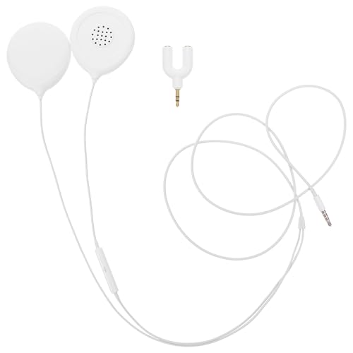 Casque audio pour grossesse Mikinona blanc : écouteurs maternels légers pour le ventre