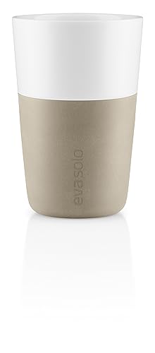 EVA SOLO | 2 Cafe Latte-Becher Pearl beige |Gut zu halten durch...