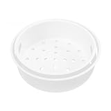 SHOWERORO 2Pcs Plastic Steamer Containers Multi Function Food Steamers for Cooking Reusable Food Baskets for Vegetables Fish and Food for...