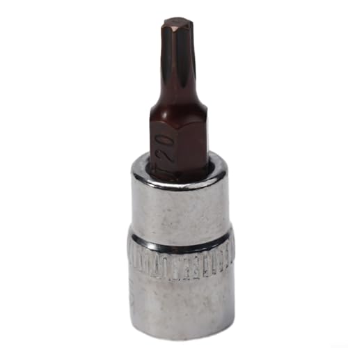 Juego de llaves de vaso con puntas de destornillador Torx / 4 pulgadas T8-T40, herramienta manual de acero al cromo vanadio para trabajos de reparación y uso en talleres