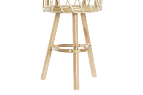 Macetero bambu 28x28x60 natural grand cache-pot bois intérieur - 3