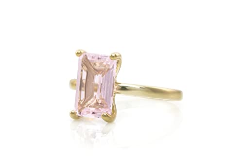 Bague Quartz de Rose Anémone bague empilable fine contre les allergies