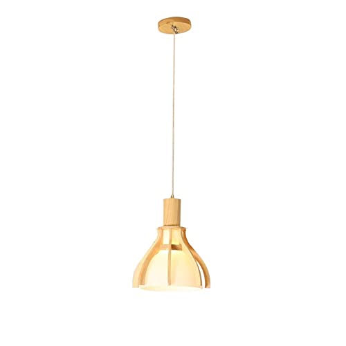 Lustre en bois massif pour plafond bas manque de chaleur intérieure - 2