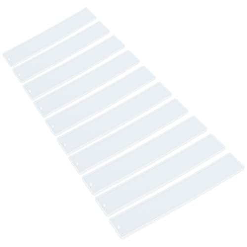 Catálogo para Comprar On-line Moldeado y fundición para comprar online. 49 Molde de Silicona para Marcapáginas, 10 Uds., Pegamento en Forma de Gota Rectangular, Resina de Cristal, Forma Brillante, Moldes de Fundición Cuadrados Diy