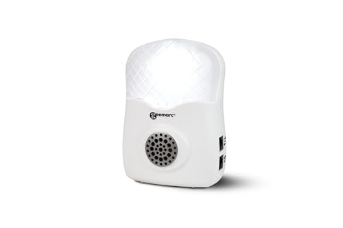 Geemarc CL12 - Amplificador de Timbre de Teléfono con Avisador Luminoso - Dispositivo para Teléfono Fijo - Posibilidad de Instalación en Pared - Ideal para Personas con Discapacidad Auditiva