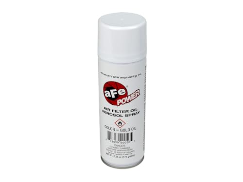 aFe Power Air Filter Oil: 6.25oz Aerosol Filter Oil - Gold, Restores Pro GUARD7 Engine Air Filters, #90-10002
