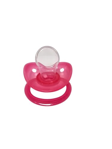 Image of Rearz Pacifier Addict - Fixx - Jumbo Functional Adult XXL Silicone Pacifier - Size 10 Bubble Gum Pink