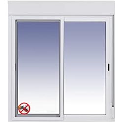 Ventanastock Ventana Aluminio 1000x1155 Corredera Con Persiana de PVC 2 hojas con Mosquitera